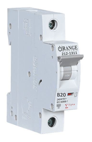 SIGMA 20Amp. 1Pole, Type B, 240/415V, 6kA MCB