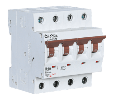SIGMA 40Amp. 4Pole, Type B, 415V, 6kA MCB