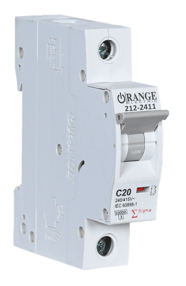 SIGMA 20Amp. 1Pole, Type C,  240/415V, 10kA MCB