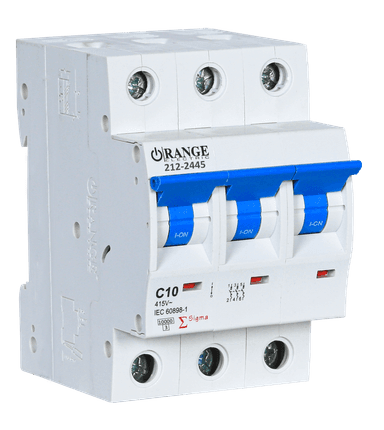 SIGMA 10Amp. 3Pole, Type C, 415V, 10kA MCB