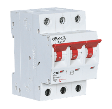 SIGMA 16Amp. 3Pole, Type C, 415V, 10kA MCB