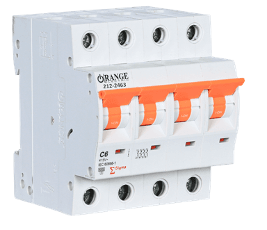 SIGMA 6Amp. 4Pole, Type C, 415V, 10kA MCB