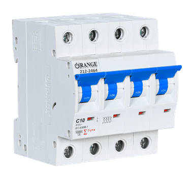 SIGMA 10Amp. 4Pole, Type C, 415V, 10kA MCB