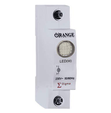 230VAC MCB with LED Indicator White