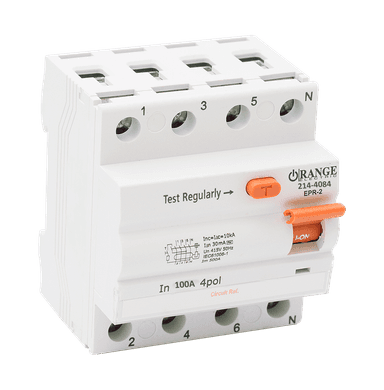 10KA 100Amp. 4Pole 300mA, 240V RCCB 