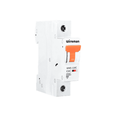 WIREMAN 16Amp.1Pole, Type C, 240/415V, 6kA MCB