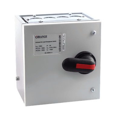 Changeover Switch 100Amp. with Enclosure - On Load