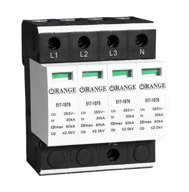 3P+N T2, 30kA Imax 60kA Uc385V Up2.0kv 4Pole Surge Protector Device