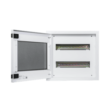 1Row 20Way Metal Distribution Enclosure with Glass Lid 500(W)X250(H)X115(D)mm