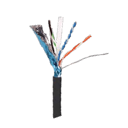 CAT6, SF/UTP 4Pair Cable, 23AWG PE Sheath 305Meter, Black