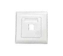 Face Plate 1Port - 86mm x 86mm White-UK