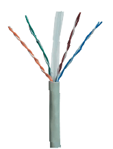 CAT6, U/UTP 4Pair Cable, 24AWG PE Sheath 305Meter, Black