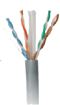 CAT6A, UTP 4Pair Cable, 24AWG PVC Sheath 305Meter, Blue