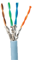 Cat6, UFTP 4Pair Cable 23AWG LSZH Sheath 500Meter, Violet