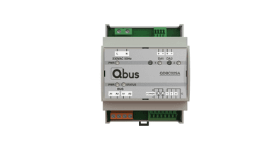 Dali broadcast module, 2 channels, 3 inputs and LED feedback option