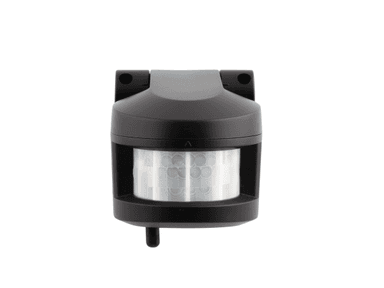 Black bus-sensor for Temperature, Light, PIR motion, IP 55