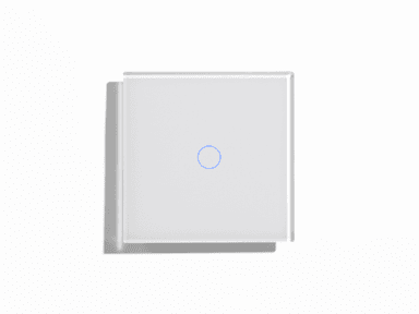 Smart Glass Switch White, 1 button RGB