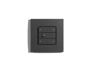 Switch 3 buttons + motion sensor Bticino Light - Black. RGB leds