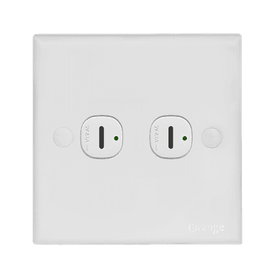CASABLANCA 2.1Amp. 2Gang Type-C USB Charger Outlet White